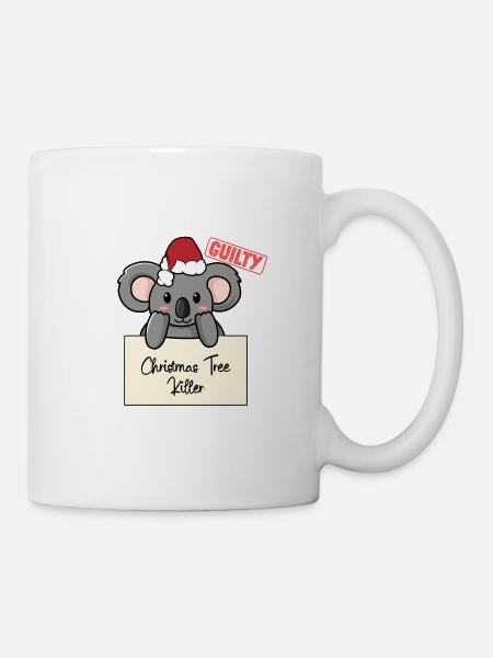 Weihnachtsbaum Umschubser Koala - Tasse - Weiß