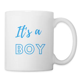 Baby Announcement Pregnancy - Boy - Surprise - Mug - white - Right