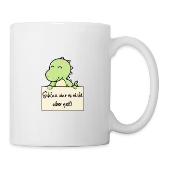 Dinosaurier lustiger Spruch humor Gefängnisbild - Tasse - Weiß - Rechts