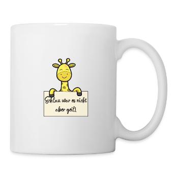 Giraffe lustiger Spruch humor Gefängnisbild - Tasse - Weiß - Rechts