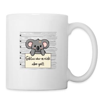 Koala lustiger Spruch humor Gefängnisbild - Tasse - Weiß - Rechts