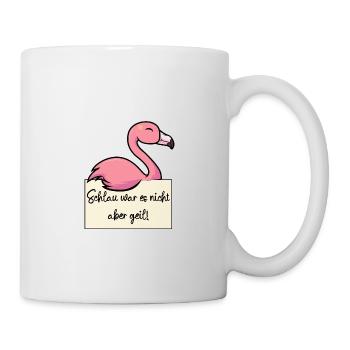 Flamingo lustiger Spruch humor Gefängnisbild - Tasse - Weiß - Rechts
