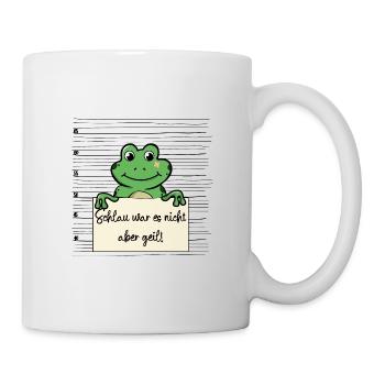 Frosch lustiger Spruch humor Gefängnisbild - Tasse - Weiß - Rechts