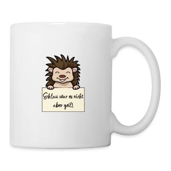 Igel lustiger Spruch humor Gefängnisbild - Tasse - Weiß - Rechts