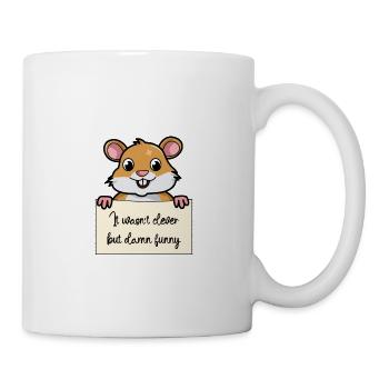 Hamster lustiger Spruch humor Gefängnisbild - Tasse - Weiß - Rechts