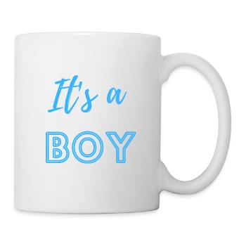 Baby Announcement Pregnancy - Boy - Surprise - Mug - white - Right
