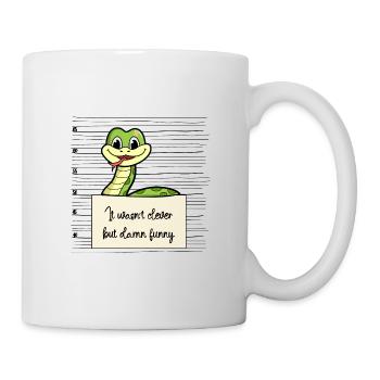Schlange lustiger Spruch humor Gefängnisbild - Tasse - Weiß - Rechts