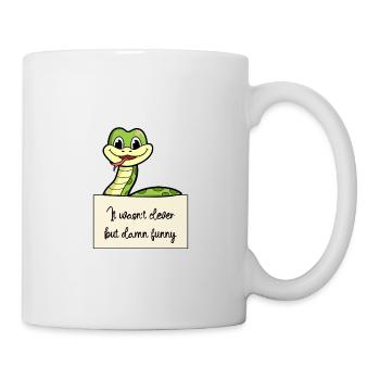Schlange lustiger Spruch humor Gefängnisbild - Tasse - Weiß - Rechts