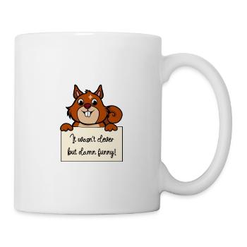 Eichhörnchen lustiger Spruch humor Gefängnisbild - Tasse - Weiß - Rechts