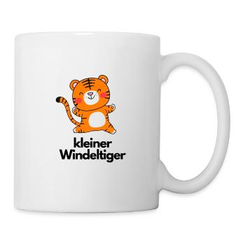 kleiner Windeltiger - Tasse - Weiß - Rechts