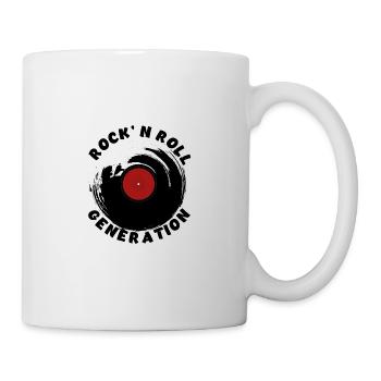 Rock'n Roll Generation -- Rockliebhaber - Tasse - Weiß - Rechts