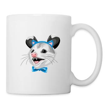 Lustiges Opossum - Tasse - Weiß - Rechts