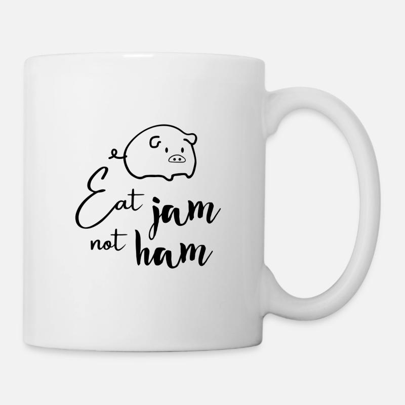 Eat Jam Not Ham - Mug - white