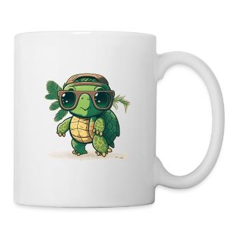 Cute Turtle1 - Tasse - Weiß - Rechts