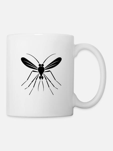 Mücke - Tasse - Weiß