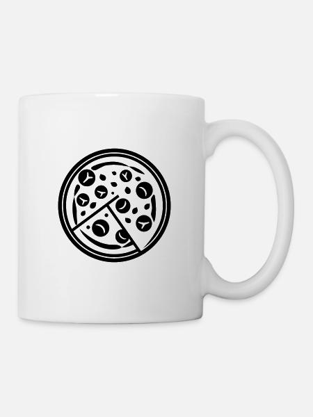 Pizza - Tasse - Weiß
