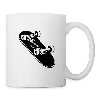 Skateboard - Tasse - Weiß - Rechts