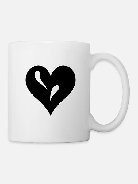 Herz - Tasse - Weiß
