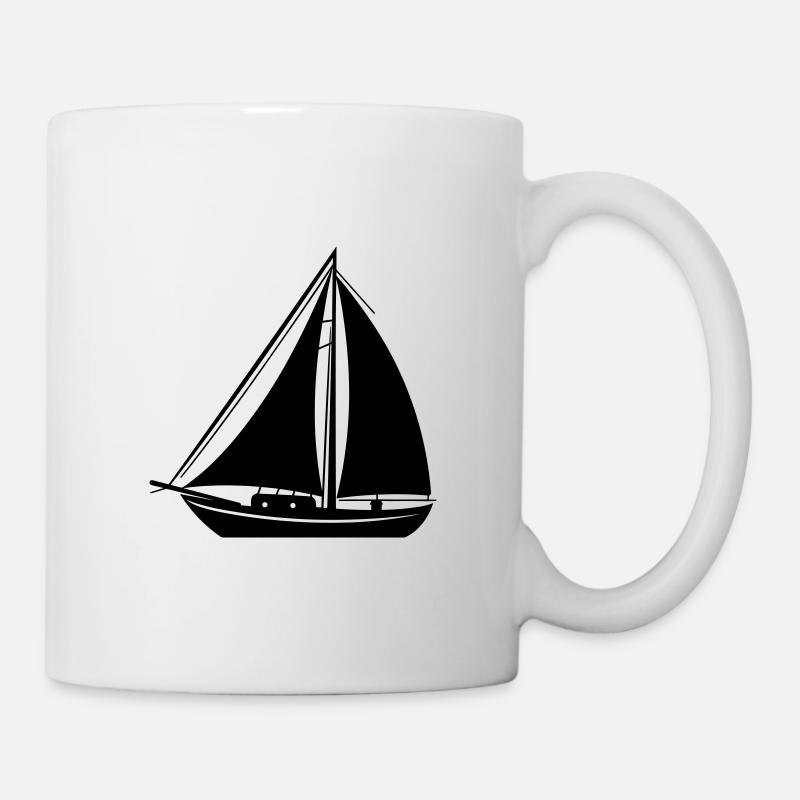 Bateau a voile - Mug blanc - blanc
