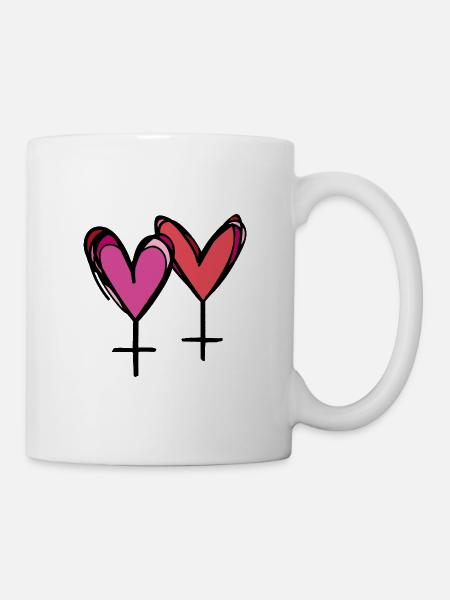 Femmes LGBT mariées homosexuelles - Mug blanc - blanc