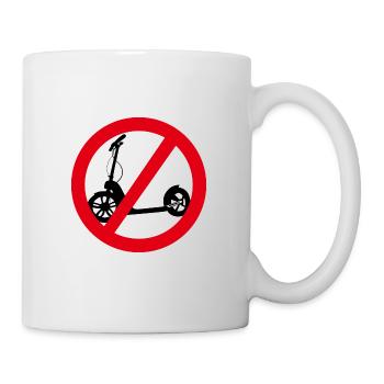Kein Anti-Scootering erlaubt - Tasse - Weiß - Rechts