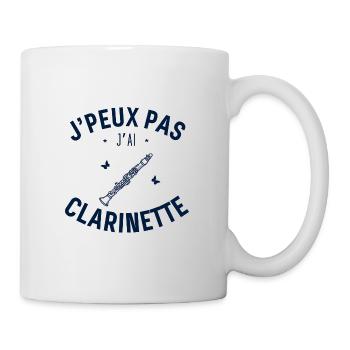 J'Peux pas j'ai Clarinette - Mug blanc - blanc - Droite
