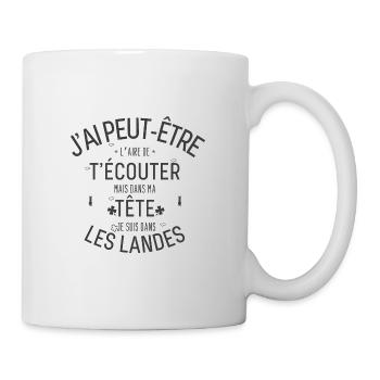 Dans ma Tête je suis Dans les Landes - Mug blanc - blanc - Droite