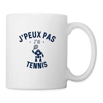 J Peux Pas J Ai Tennis - Mug blanc - blanc - Droite