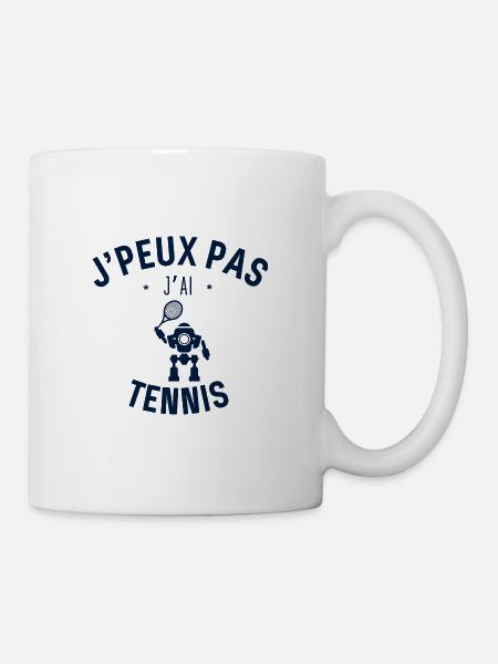 J Peux Pas J Ai Tennis - Mug blanc - blanc