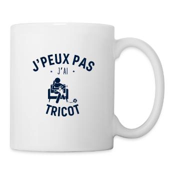 J peux pas j ai Tricot - Mug blanc - blanc - Droite