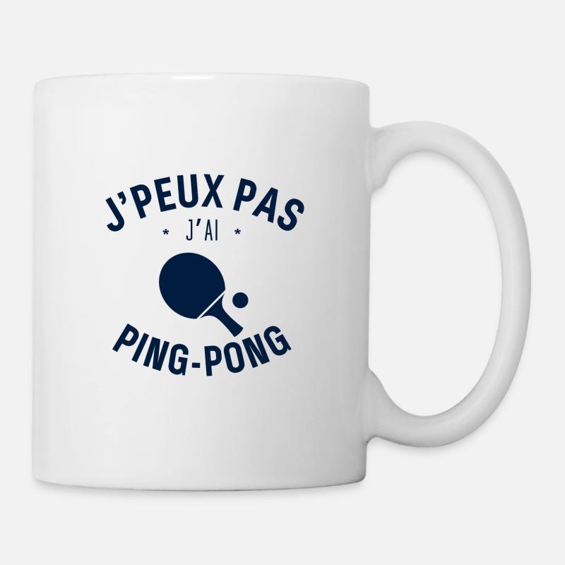 J peux pas j ai Ping pong - Mug blanc - blanc