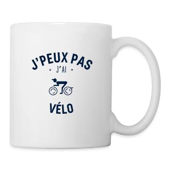 J peux pas j ai Vélo - Mug blanc - blanc - Droite