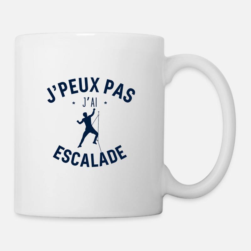 J peux pas j ai escalade - Mug blanc - blanc