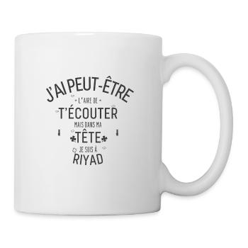 Dans ma Tête je suis à Riyad - Mug blanc - blanc - Droite