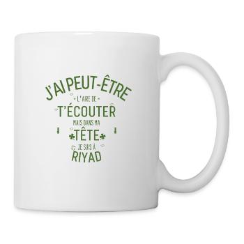 Dans ma Tête je suis à Riyad - Mug blanc - blanc - Droite