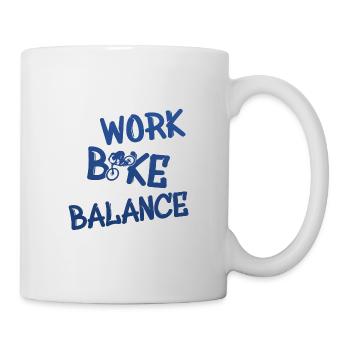 work bike balance - Tasse - Weiß - Rechts