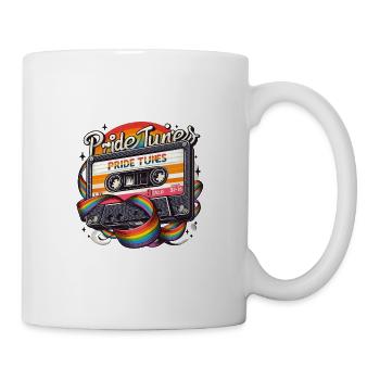 Pride Tunes Cassette arc-en-ciel rétro - Mug blanc - blanc - Droite
