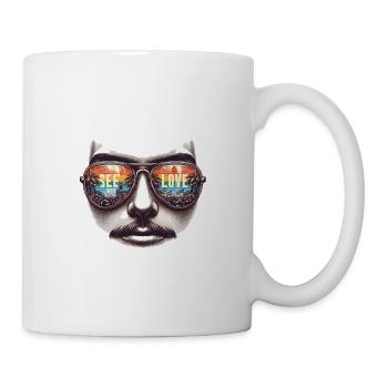 See With Love Sunglasses Design Embrace Diversity - Tasse - Weiß - Rechts