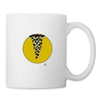 Fledermäuse beobachten Dich - Tasse - Weiß - Rechts