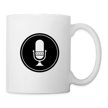 Podcast Mikrofon Symbol - Tasse - Weiß - Rechts