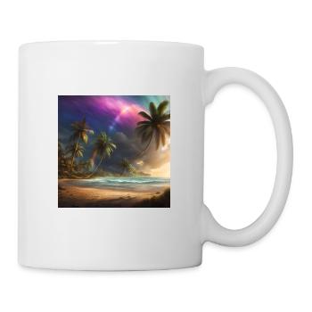 Mystic Palm Beach - Tasse - Weiß - Rechts