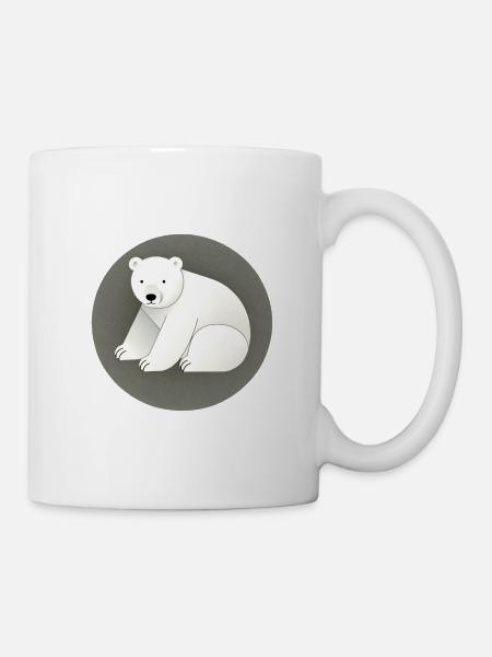 Süßer Eisbär - Tasse - Weiß
