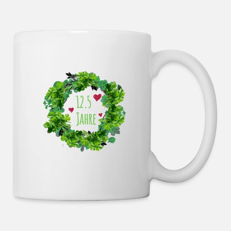 Petersilienhochzeit, Ehejubiläum, Hochzeitstag,Kra - Tasse - Weiß
