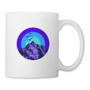 Freedom is the journey - Mug - white - Right