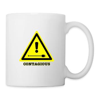 Contagious joke - Mug - white - Right