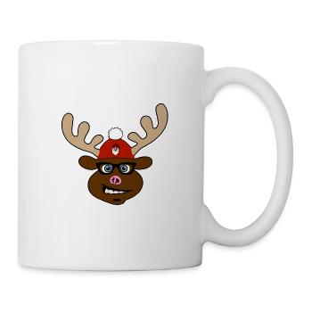 Horst - der verrückte Elch! - Tasse - Weiß - Rechts