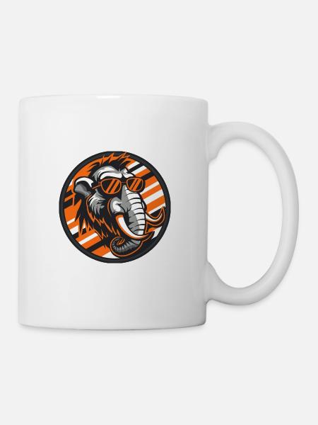 Mammut Bande dessinée Cool Été - Mug blanc - blanc