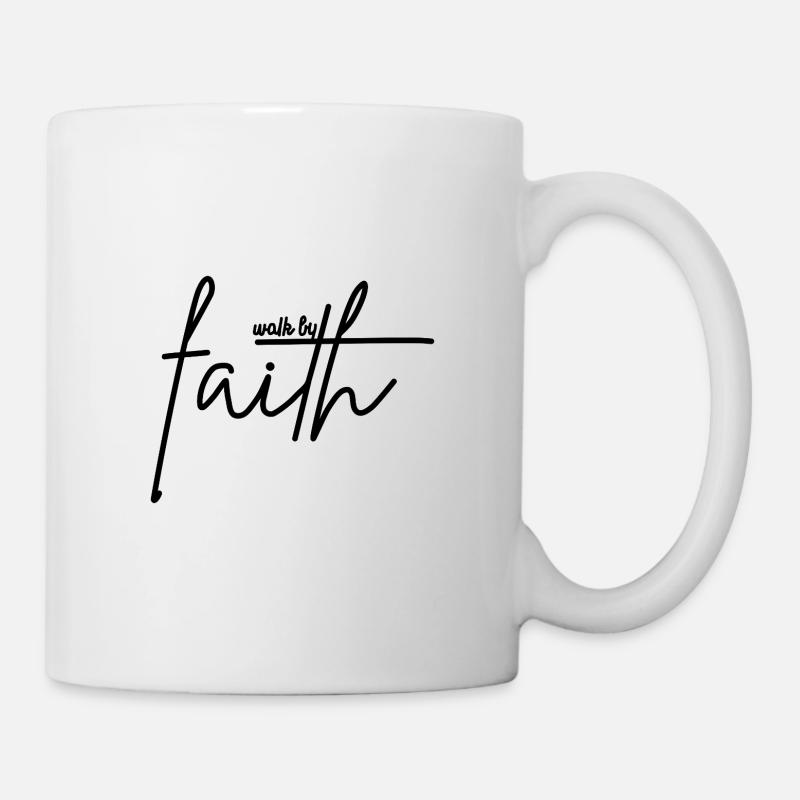 Marcher par la foi - Mug blanc - blanc