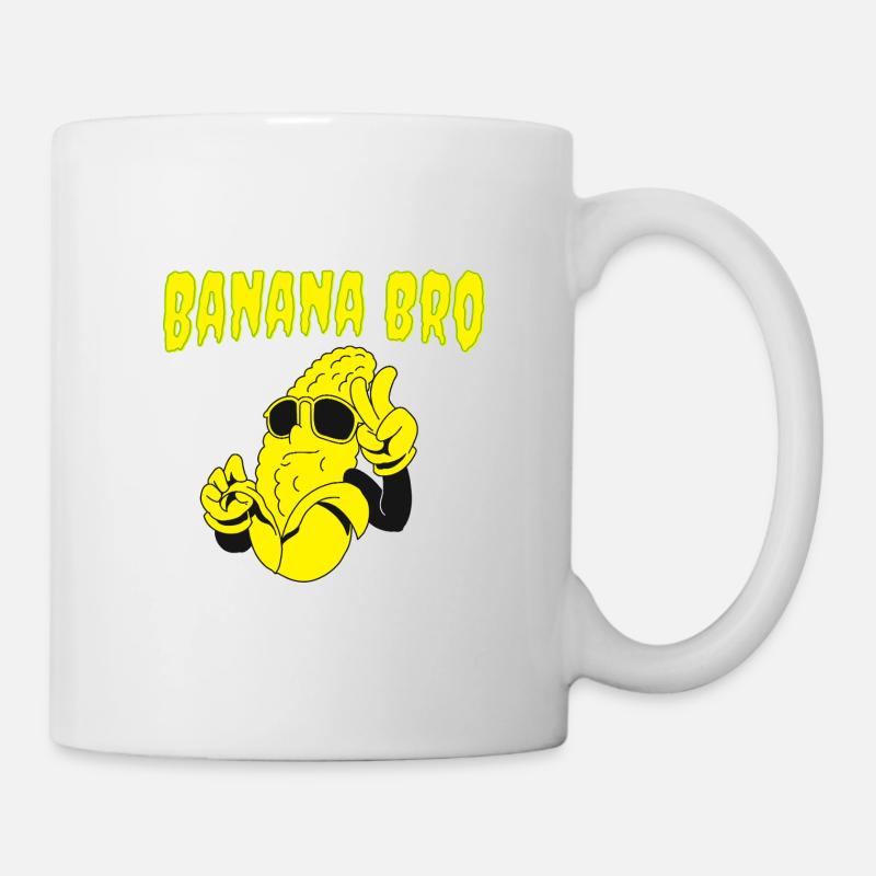Banana Bro – Cool banana with style - Mug - white