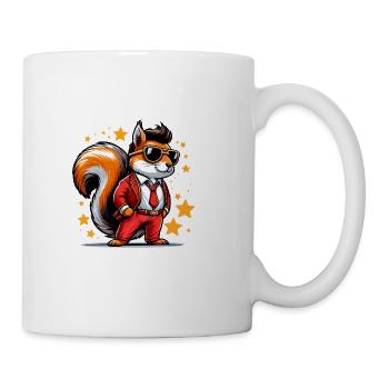 Écureuil superstar - Mug blanc - blanc - Droite